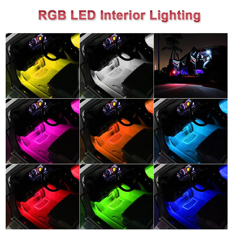 Car LED RGB Strip Light Dash Floor Foot RGB LED Strip Car LED RGB Strip Light Dash Floor Foot RGB LED Strip